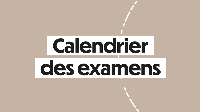 Calendrier des examens